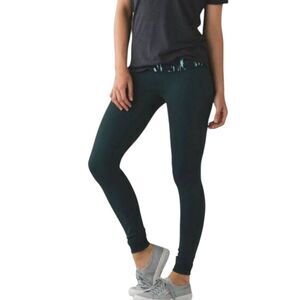 LULULEMON ATHLETICA Wunder Under Pant III In Dark Fuel/Menthol (Reversible) Size